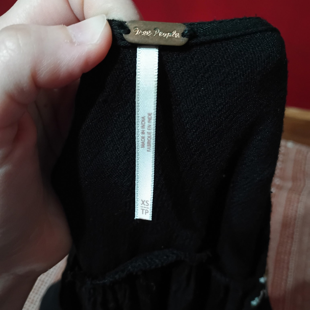 Free People Black Embroidered Tunic - Picture 3 of 3